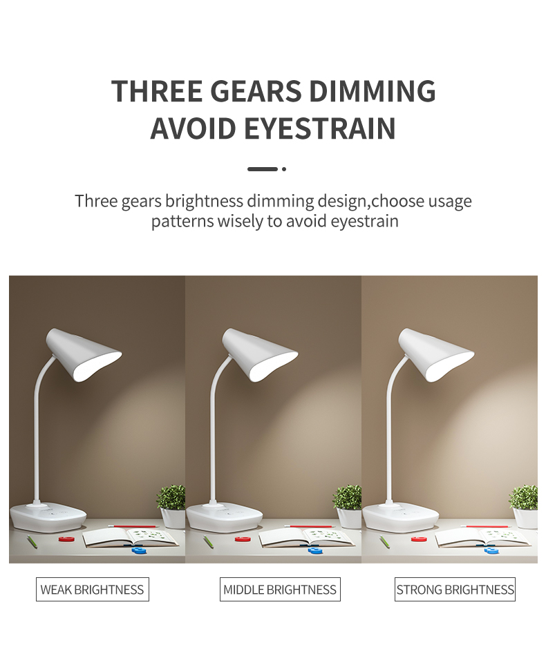 led reading light third gear dimming eye caring lamp for reading specially table reading lamp
