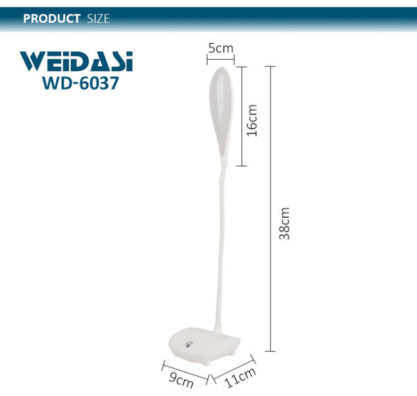 flexible rechargeable study reading table light led desk touch lamp student table lamp