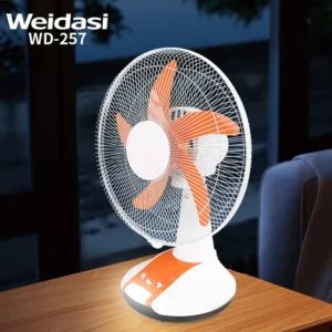weidasi卸売14インチ電動ファン冷却充電式テーブルファンポータブル緊急スタンドファン