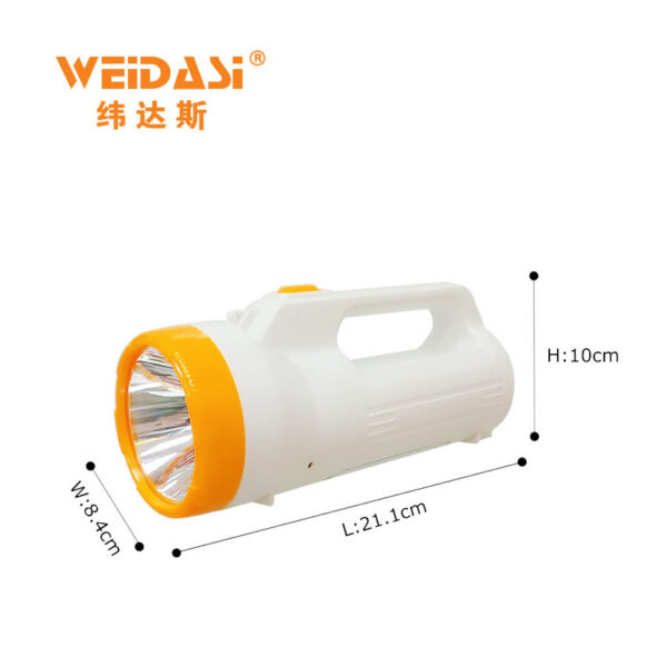 plastic led rechargeable hand lamp emergency search light hunting searchlight led