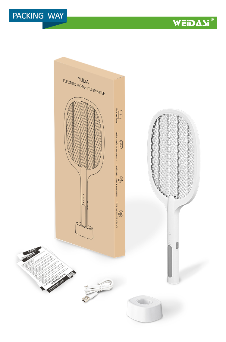 電気害虫キラー充電式バッテリーハエたたき蚊zapperとUSBとバット