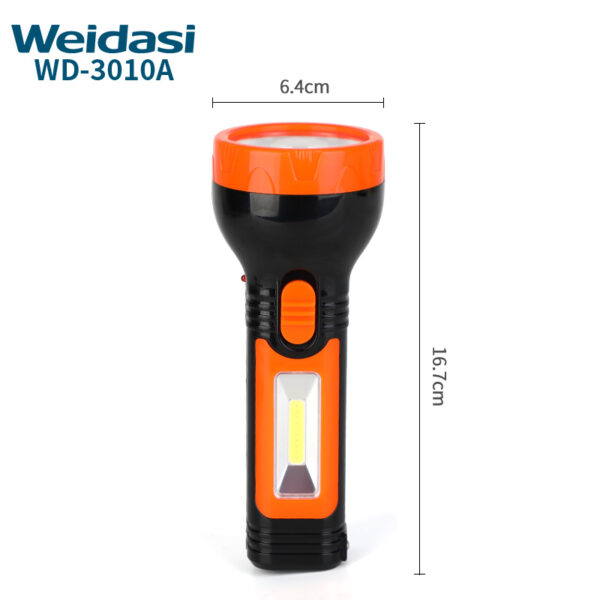 weidasi illumination tools emergency torch light led flash lamp hand charge torch light for multifunction use