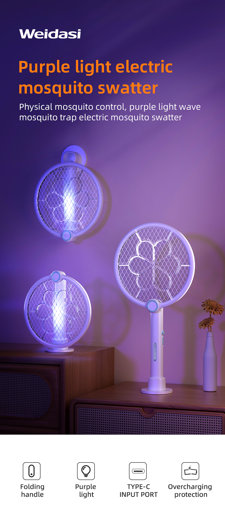 害虫駆除のための再充電可能なはえの殺害の電気カのキラーのラケット(复制)