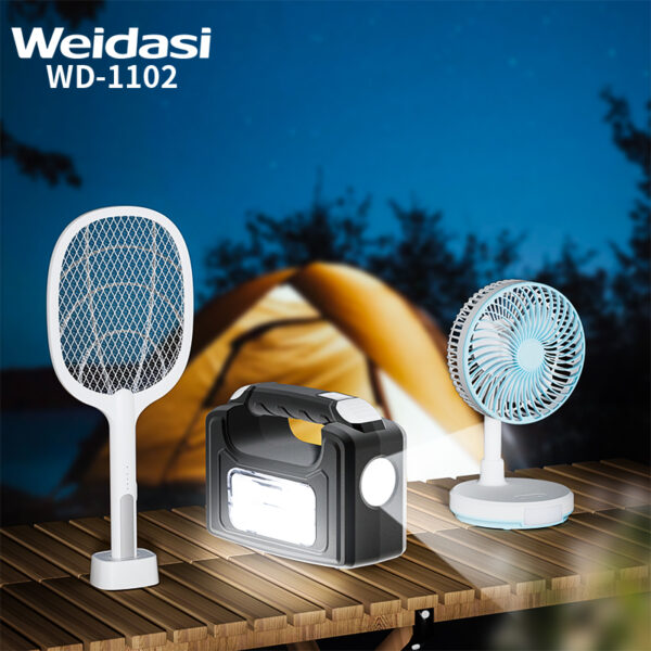 weidasi の前部ライトおよびサイドライトの非常灯 3 つの球根が付いている携帯用太陽照明キット