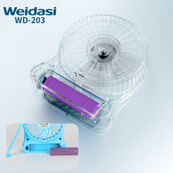 3 way speed electric mini hand standing fan rechargeable with usb desk fan for home office