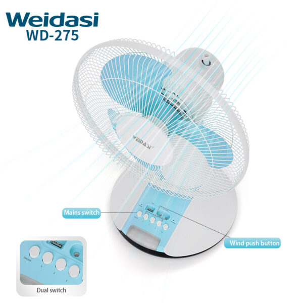 多機能 12 インチ ソーラー扇風機 AC/DC アダプター充電式スタンド ファン テーブル ファン