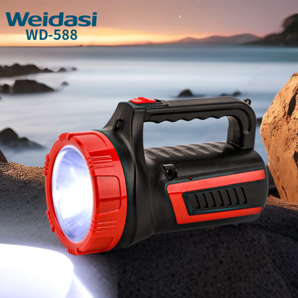 customization searchlight led hunting waterproof rechargeable led searchlight portable emergency light
