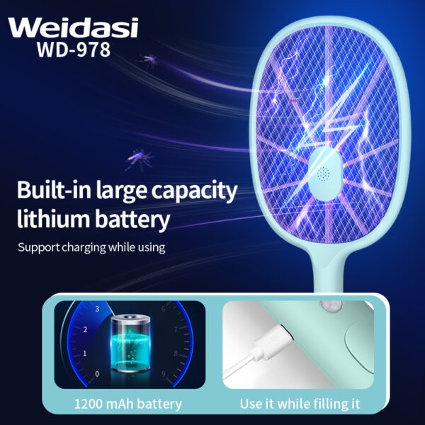 rechargeable fly killing electric mosquito killer racket for pest control
