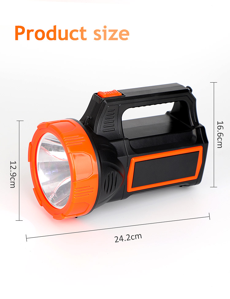 factory wholesale handheld rechargeable searchlight led high brightness powerful flashlight hand held light