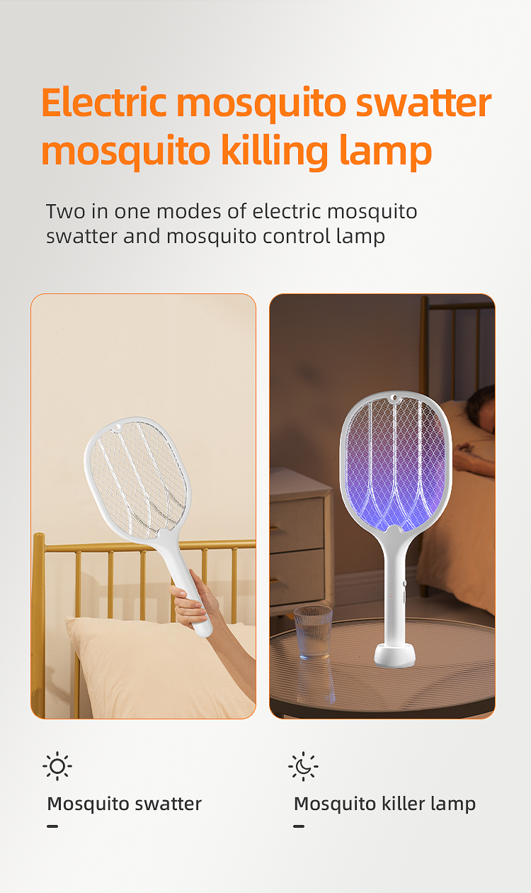 rechargeable fly killing electric mosquito killer racket for pest control