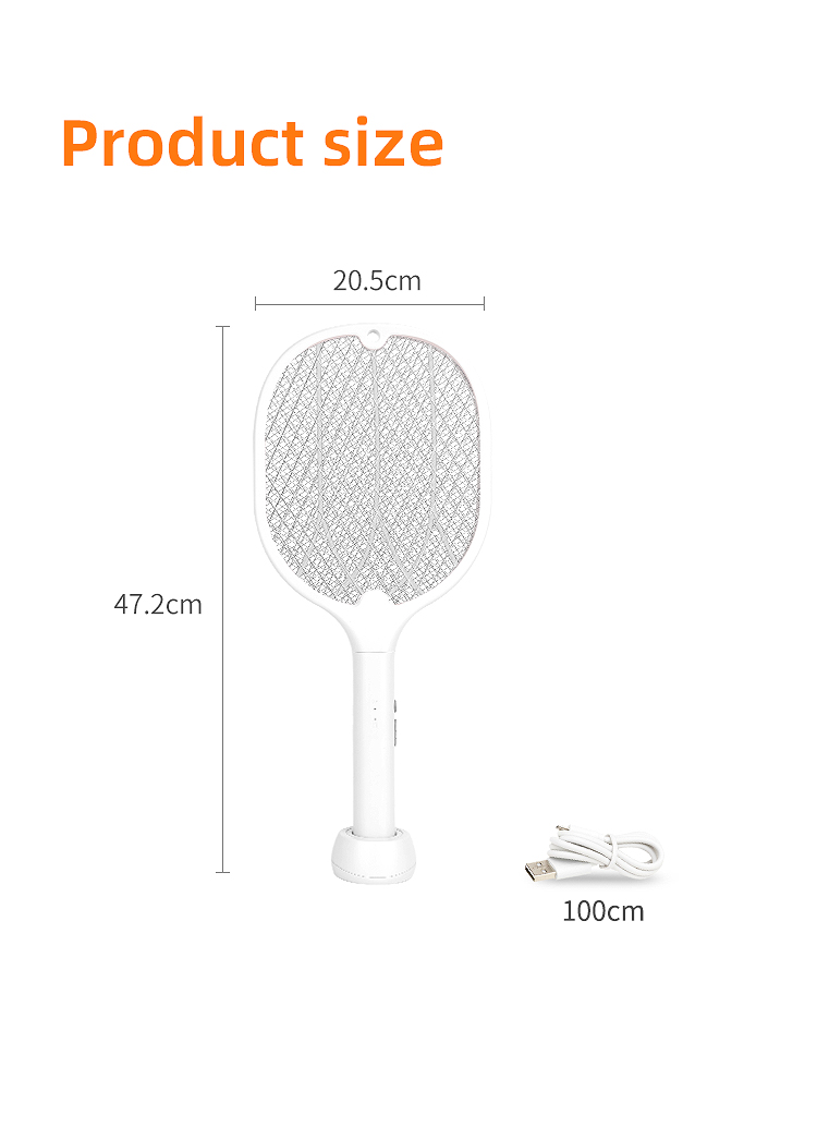 rechargeable fly killing electric mosquito killer racket for pest control
