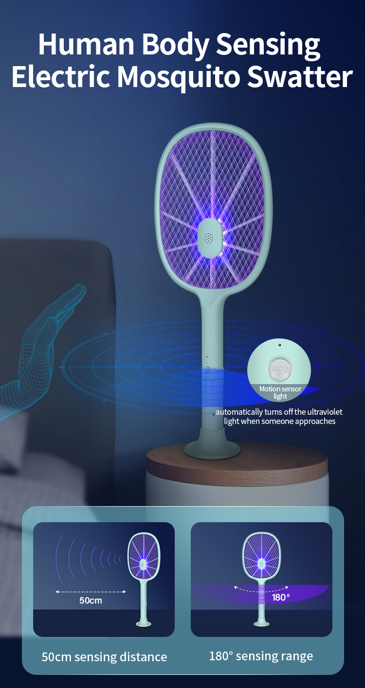 rechargeable fly killing electric mosquito killer racket for pest control