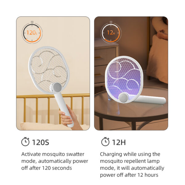 electric mosquito killer rechargeable battery with usb cable mosquito swatter new style fly swatter indoor (复制)