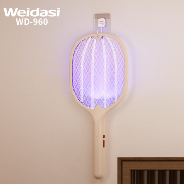 weidasi rechargeable plastic mosquito bat electric fly swatter mosquito killing lamp
