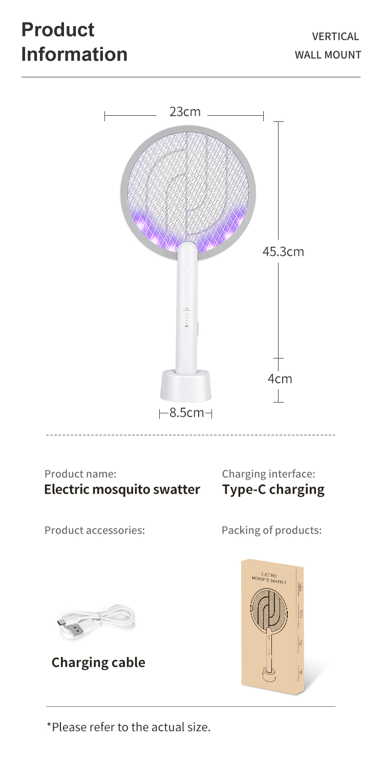 mosquito bat racket insect killer rechargeable electronic mosquito swatter