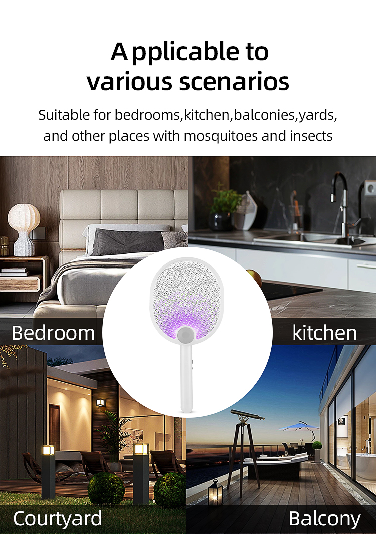 electric mosquito killer rechargeable battery with usb cable mosquito swatter new style fly swatter indoor (复制)