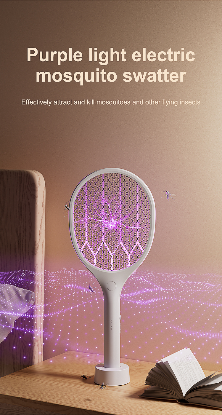 skd electric mosquito racket with uv light lamp usb rechargeable mosquito zapper